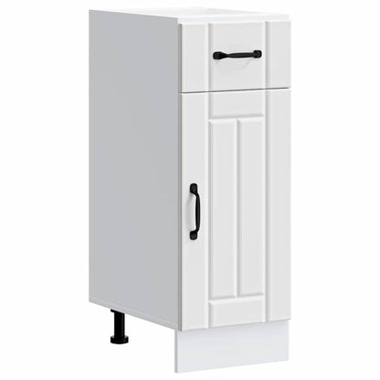 vidaXL Meuble bas de cuisine Lucca Blanc Bois d'ingénierie