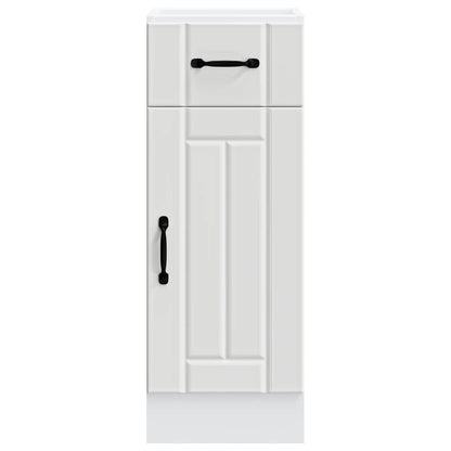 vidaXL Meuble bas de cuisine Lucca Blanc Bois d'ingénierie