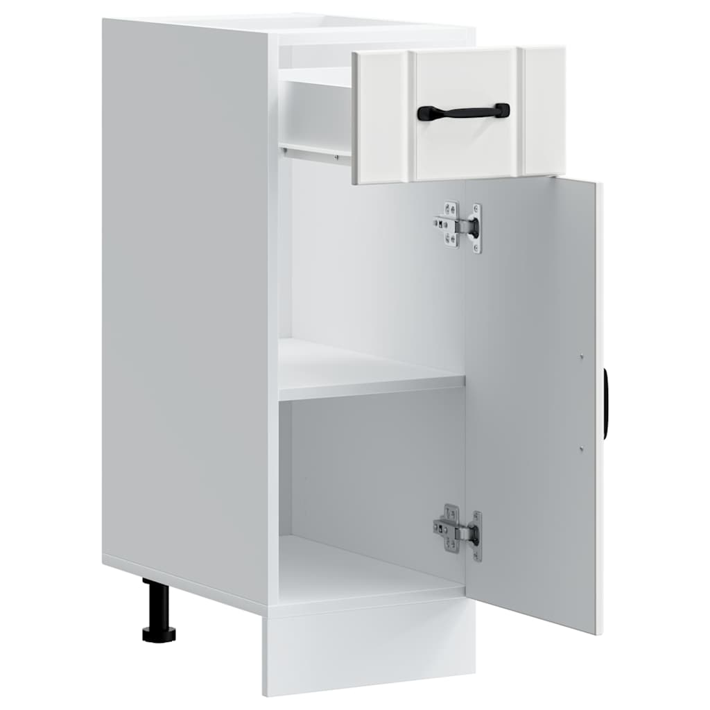vidaXL Meuble bas de cuisine Lucca Blanc Bois d'ingénierie