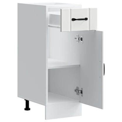vidaXL Meuble bas de cuisine Lucca Blanc Bois d'ingénierie