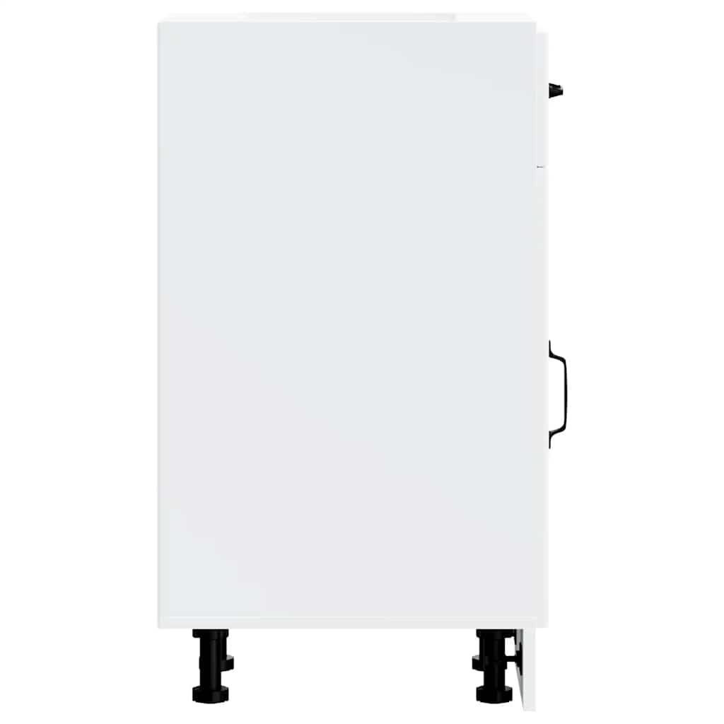 vidaXL Meuble bas de cuisine Lucca Blanc Bois d'ingénierie