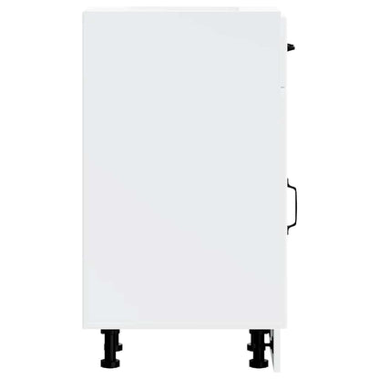 vidaXL Meuble bas de cuisine Lucca Blanc Bois d'ingénierie