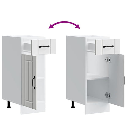 vidaXL Meuble bas de cuisine Lucca Blanc Bois d'ingénierie