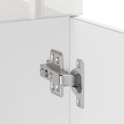 vidaXL Küchen-Unterschrank Lucca Hochglanz-Weiß Holzwerkstoff