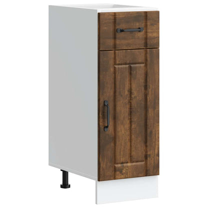 vidaXL Meuble bas de cuisine Lucca Chêne fumé Bois d'ingénierie