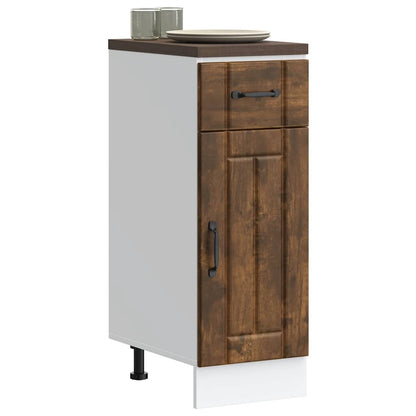 vidaXL Meuble bas de cuisine Lucca Chêne fumé Bois d'ingénierie
