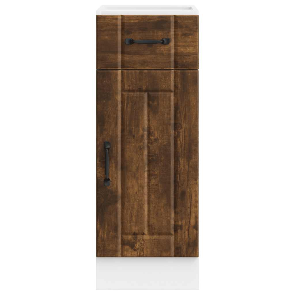 vidaXL Meuble bas de cuisine Lucca Chêne fumé Bois d'ingénierie