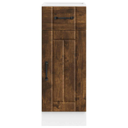 vidaXL Meuble bas de cuisine Lucca Chêne fumé Bois d'ingénierie
