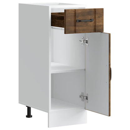 vidaXL Meuble bas de cuisine Lucca Chêne fumé Bois d'ingénierie