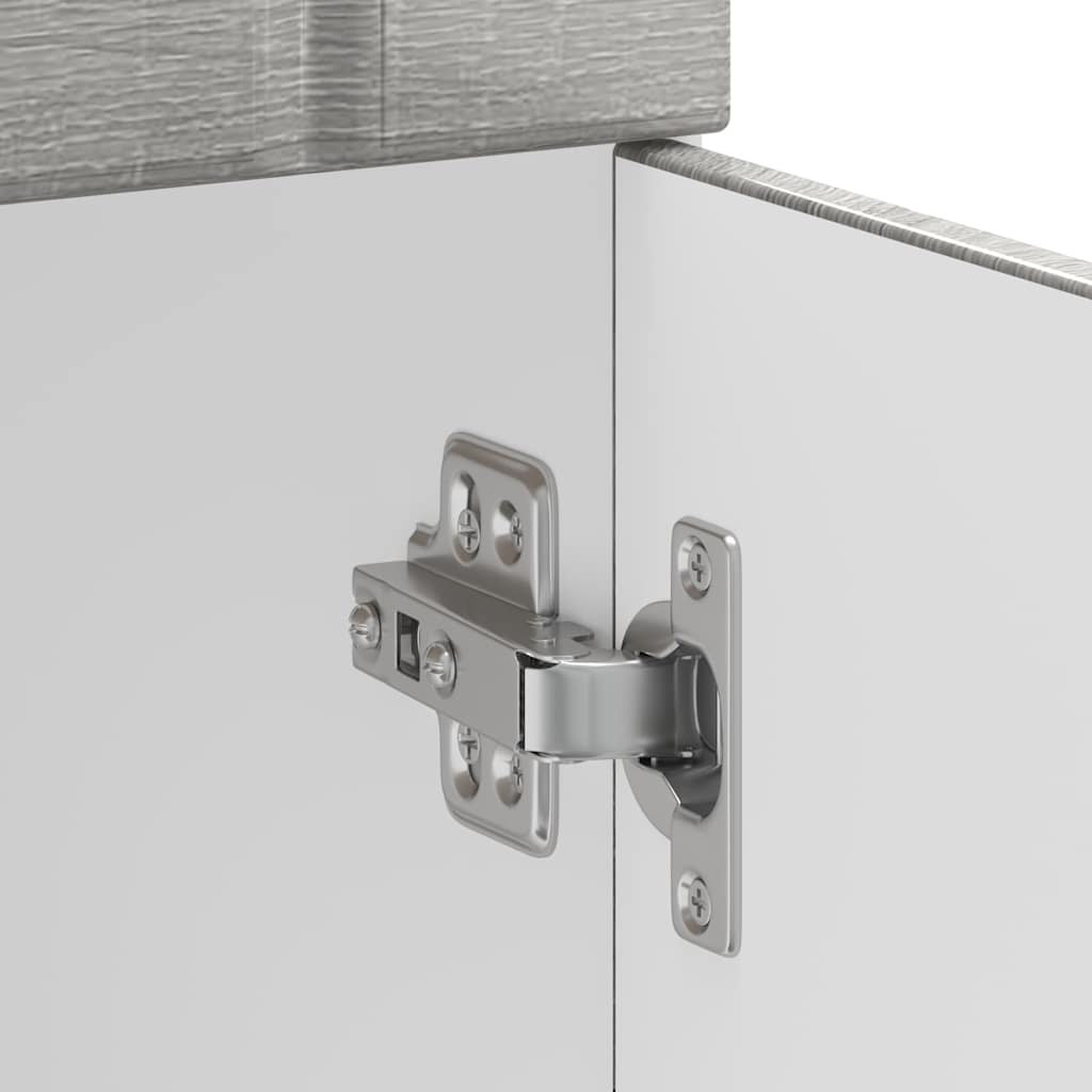 vidaXL Küchen-Unterschrank Lucca Grau Sonoma Holzwerkstoff