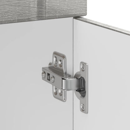 vidaXL Küchen-Unterschrank Lucca Grau Sonoma Holzwerkstoff