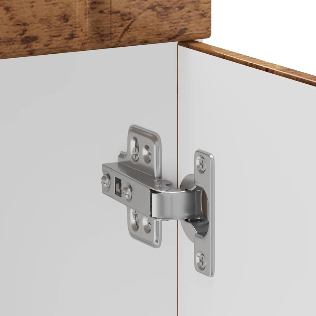vidaXL Küchen-Unterschrank Lucca Altholz-Optik Holzwerkstoff