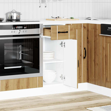 vidaXL Meuble bas de cuisine Lucca Chêne artisan MDF