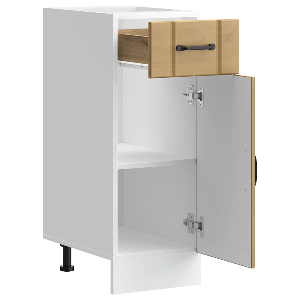 vidaXL Meuble bas de cuisine Lucca Chêne artisan MDF