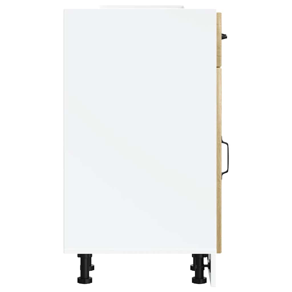vidaXL Meuble bas de cuisine Lucca Chêne artisan MDF