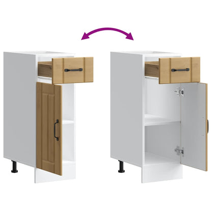 vidaXL Meuble bas de cuisine Lucca Chêne artisan MDF