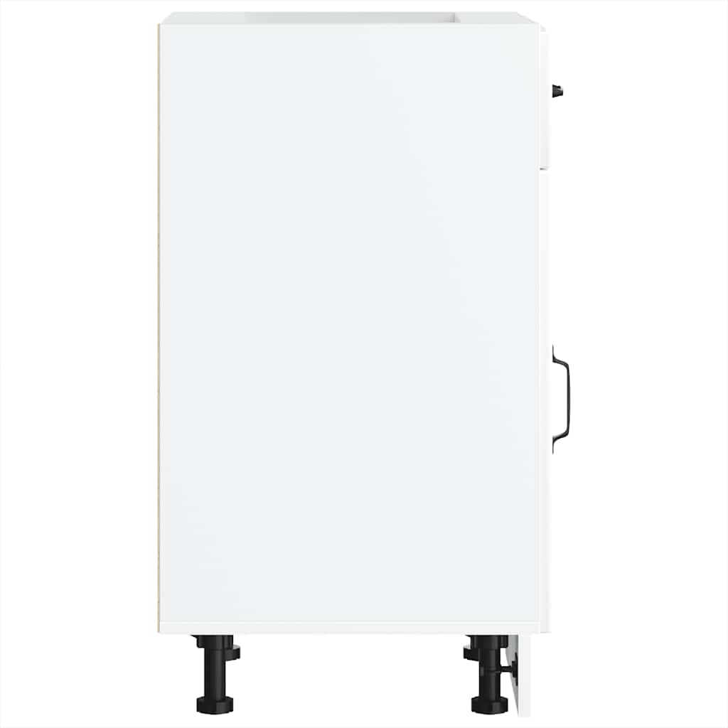 Küchen-Unterschrank Lucca Weiß Holzwerkstoff