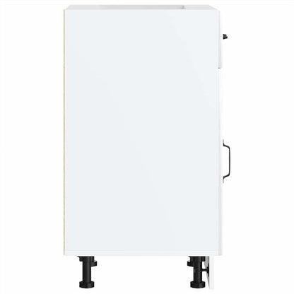 Küchen-Unterschrank Lucca Hochglanz-Weiß Holzwerkstoff