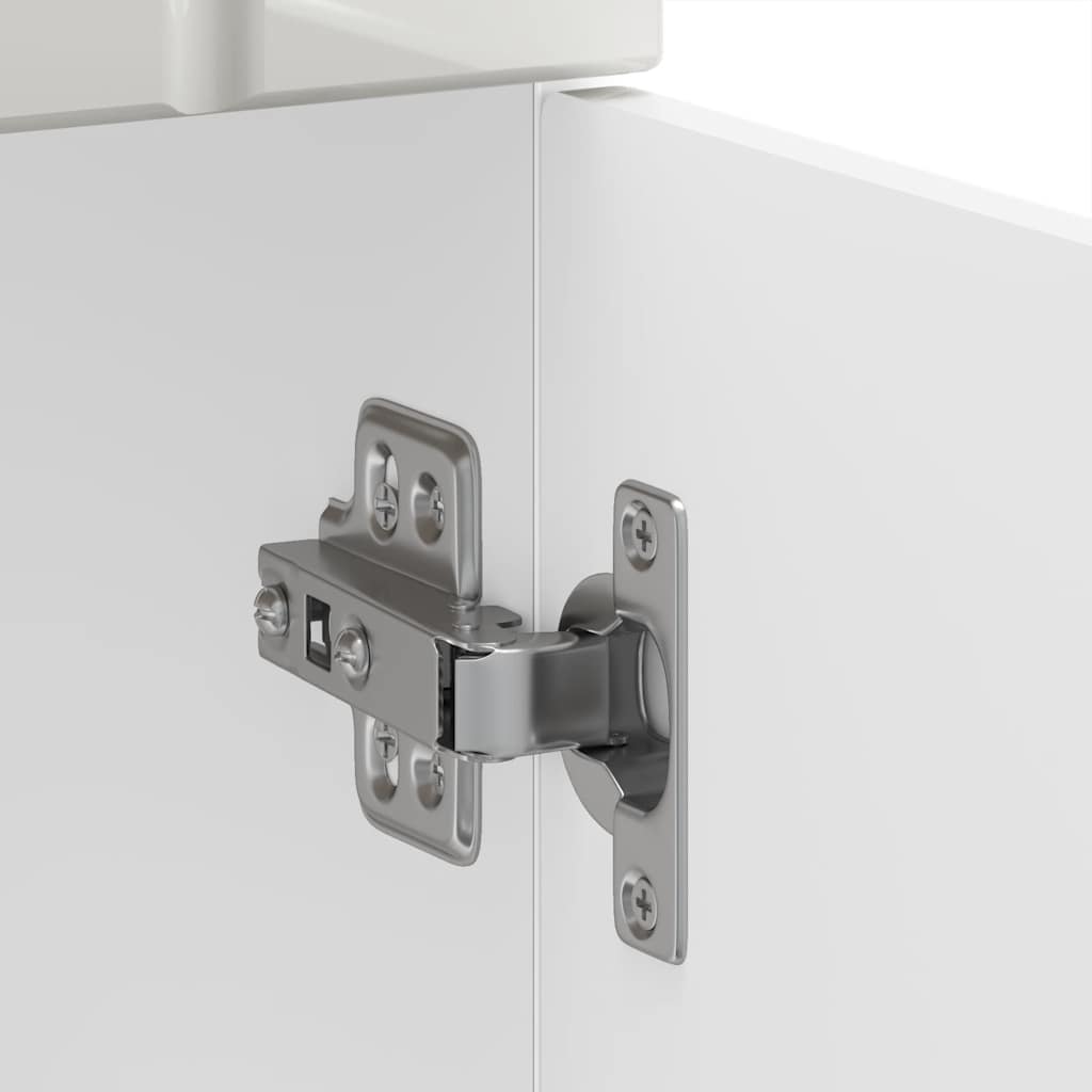 Küchen-Unterschrank Lucca Hochglanz-Weiß Holzwerkstoff