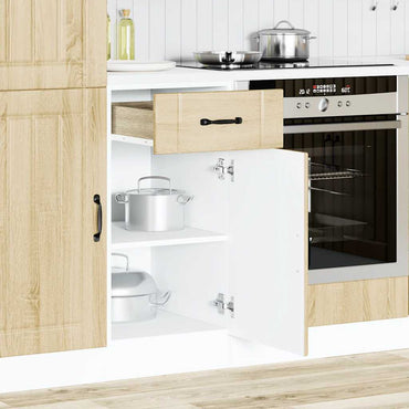 vidaXL Küchen-Unterschrank Lucca Sonoma-Eiche Holzwerkstoff