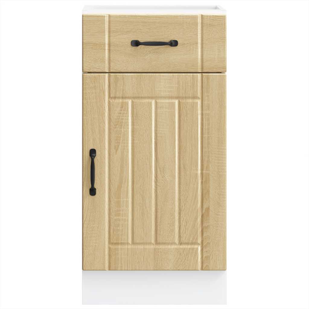 vidaXL Küchen-Unterschrank Lucca Sonoma-Eiche Holzwerkstoff