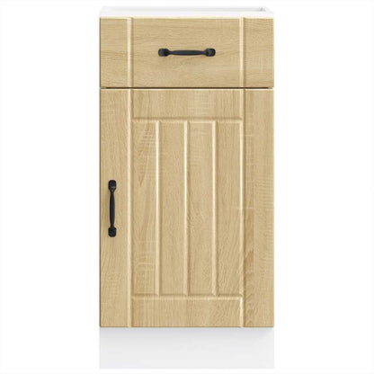vidaXL Küchen-Unterschrank Lucca Sonoma-Eiche Holzwerkstoff