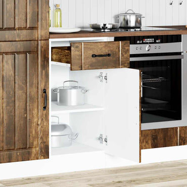 vidaXL Küchen-Unterschrank Lucca Räuchereiche Holzwerkstoff