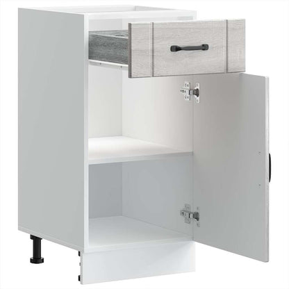 vidaXL Küchen-Unterschrank Lucca Grau Sonoma Holzwerkstoff