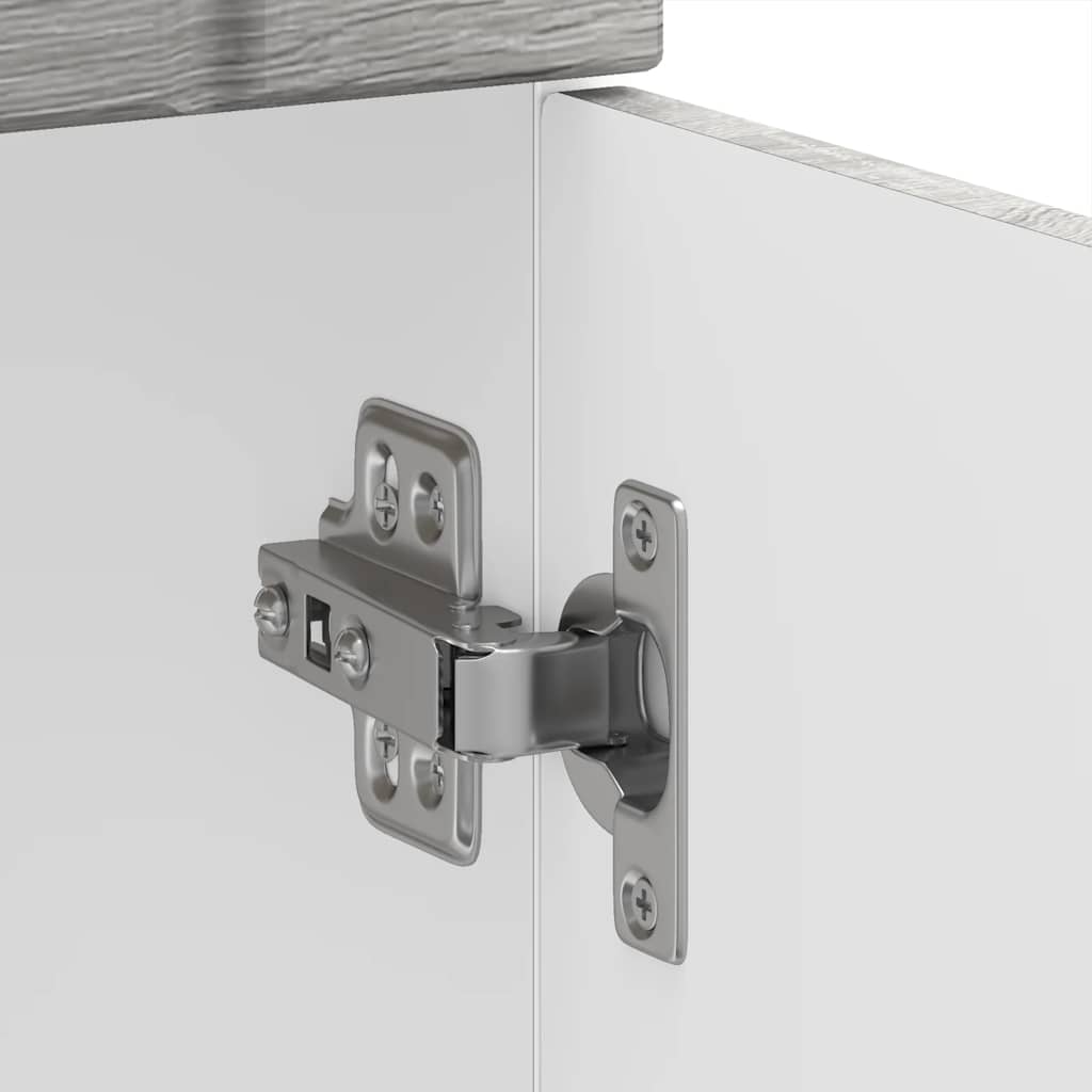 vidaXL Küchen-Unterschrank Lucca Grau Sonoma Holzwerkstoff