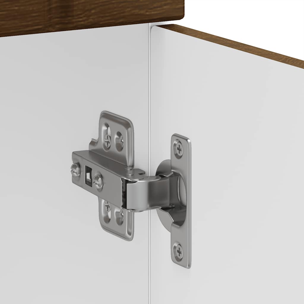 Küchen-Unterschrank Lucca Braun Eichen-Optik Holzwerkstoff