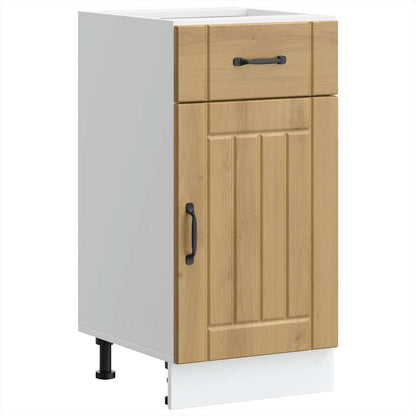 vidaXL Meuble bas de cuisine Lucca Chêne artisan MDF