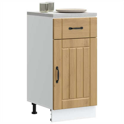 vidaXL Meuble bas de cuisine Lucca Chêne artisan MDF