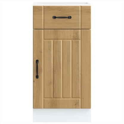 vidaXL Meuble bas de cuisine Lucca Chêne artisan MDF