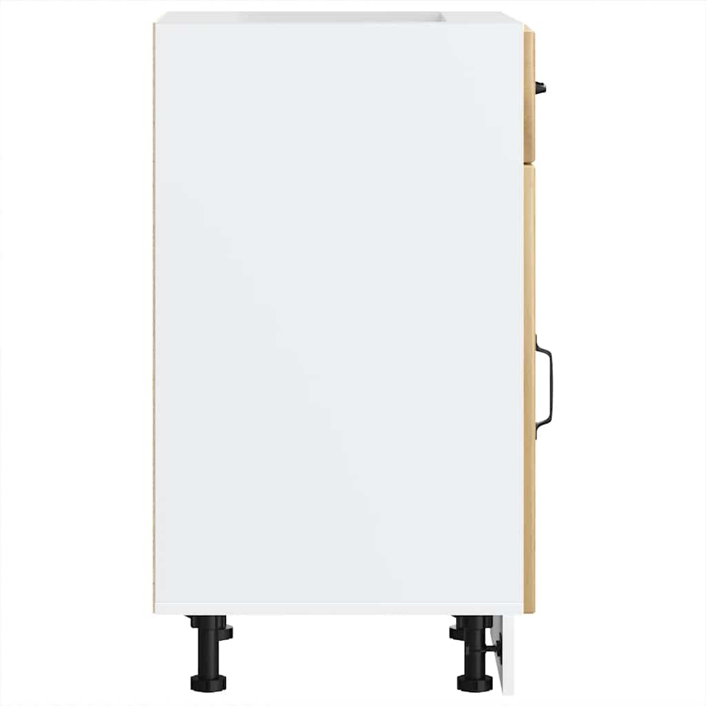 vidaXL Meuble bas de cuisine Lucca Chêne artisan MDF