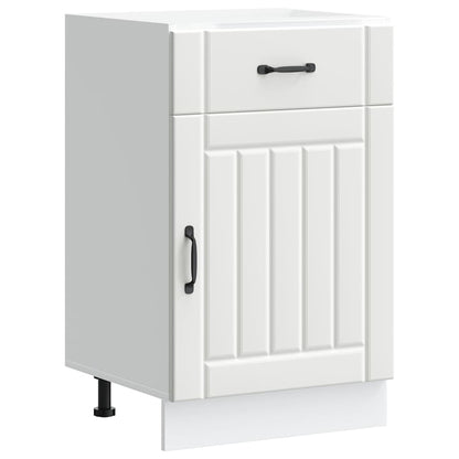 vidaXL Meuble bas de cuisine Lucca Blanc Bois d'ingénierie
