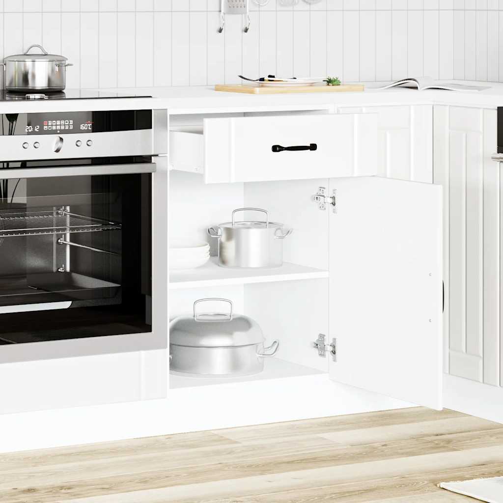 vidaXL Meuble bas de cuisine Lucca Blanc Bois d'ingénierie
