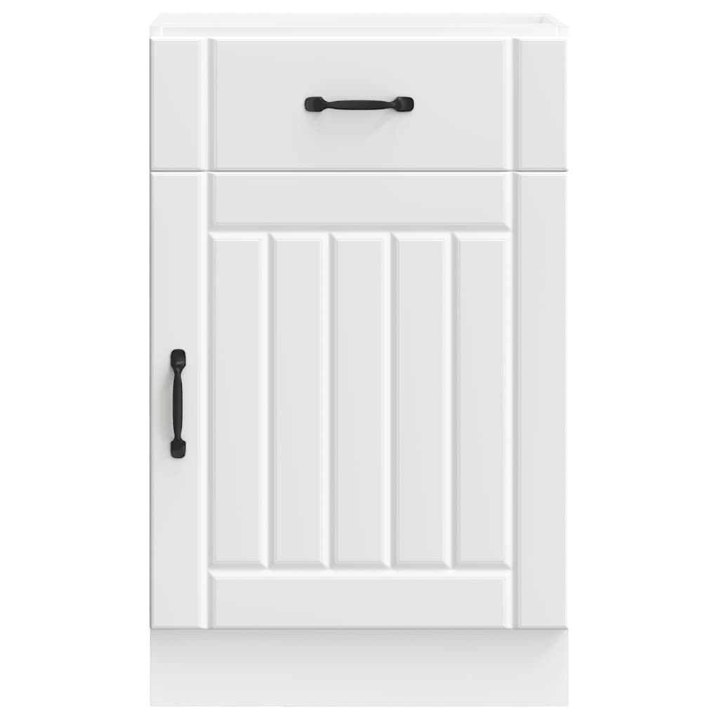 vidaXL Meuble bas de cuisine Lucca Blanc Bois d'ingénierie