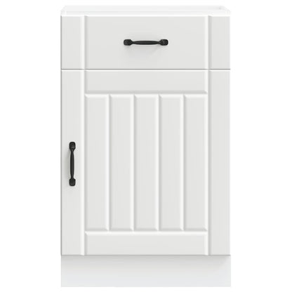 vidaXL Meuble bas de cuisine Lucca Blanc Bois d'ingénierie