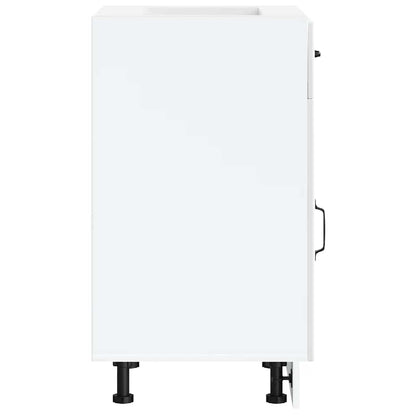 vidaXL Meuble bas de cuisine Lucca Blanc Bois d'ingénierie