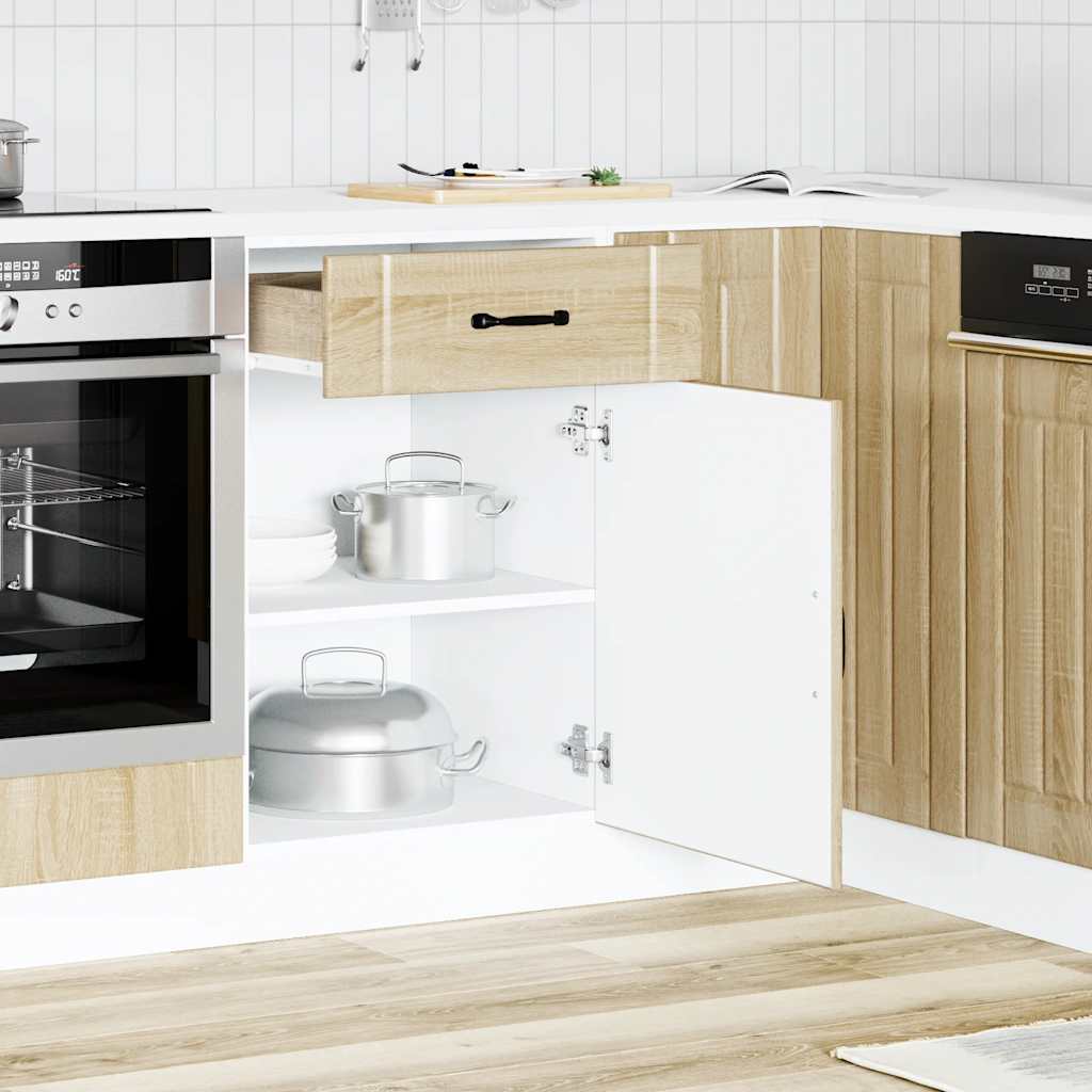 vidaXL Küchen-Unterschrank Lucca Sonoma-Eiche Holzwerkstoff