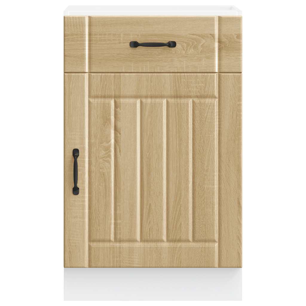 vidaXL Küchen-Unterschrank Lucca Sonoma-Eiche Holzwerkstoff