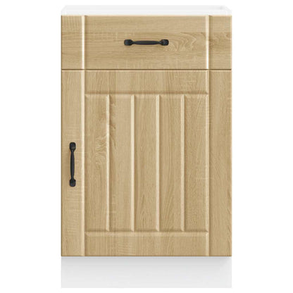 vidaXL Küchen-Unterschrank Lucca Sonoma-Eiche Holzwerkstoff