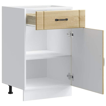 vidaXL Küchen-Unterschrank Lucca Sonoma-Eiche Holzwerkstoff