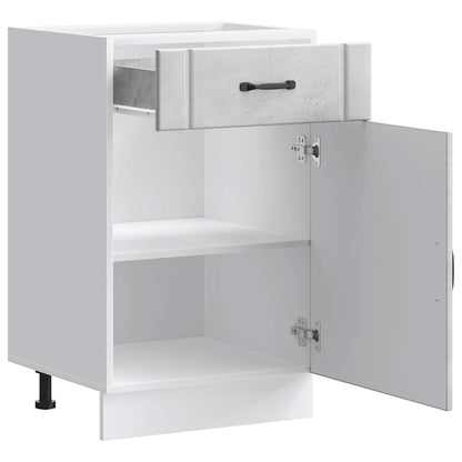 vidaXL Meuble bas de cuisine Lucca Gris béton Bois d'ingénierie