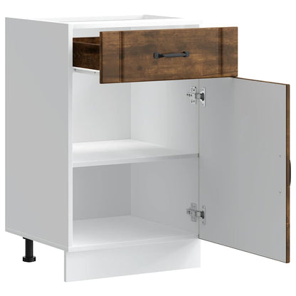 vidaXL Küchen-Unterschrank Lucca Räuchereiche Holzwerkstoff