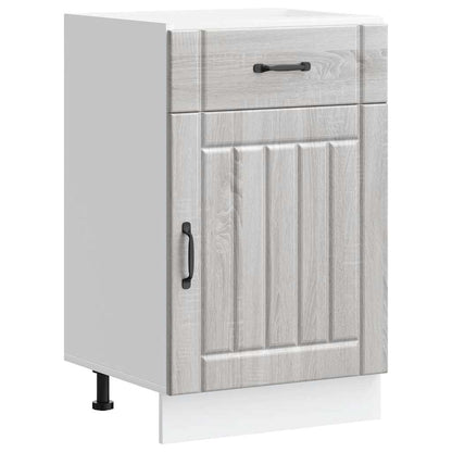 vidaXL Meuble bas de cuisine Lucca Gris sonoma Bois d'ingénierie