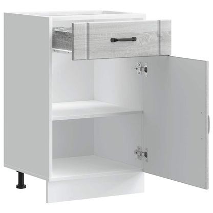 vidaXL Meuble bas de cuisine Lucca Gris sonoma Bois d'ingénierie