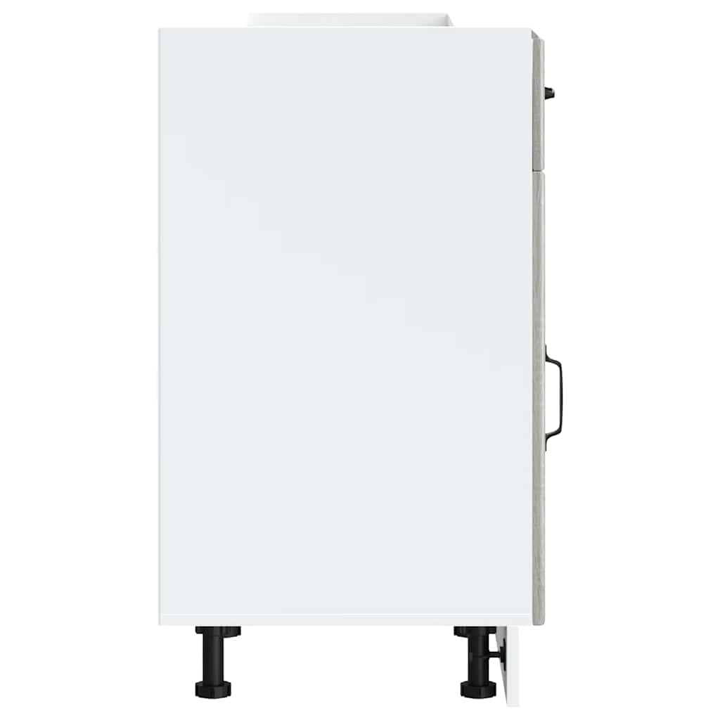 vidaXL Meuble bas de cuisine Lucca Gris sonoma Bois d'ingénierie