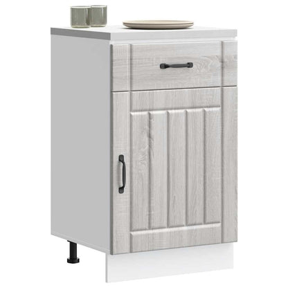 vidaXL Meuble bas de cuisine Lucca Gris sonoma Bois d'ingénierie