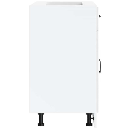 Küchen-Unterschrank Lucca Hochglanz-Weiß Holzwerkstoff